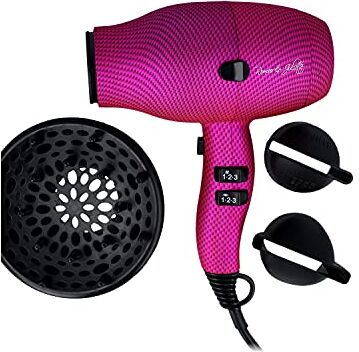 Albi Pro Albi Asciugacapelli R&J Ultra Compatto Fucsia 2000W (3650F) 310 g