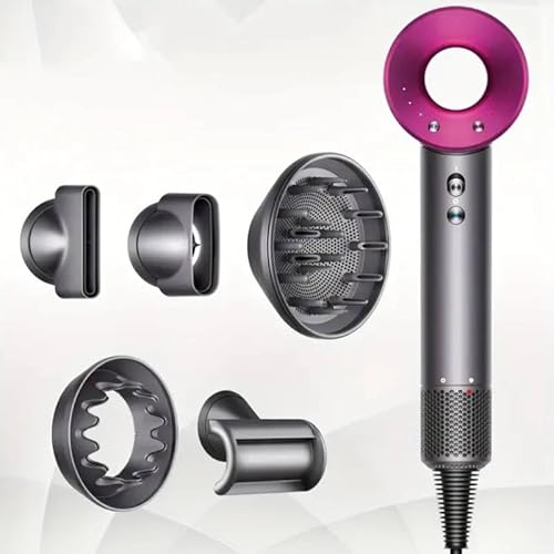 Generic Super Hair Dryer Asciugacapelli Ionico Multifunzione 5 in 1 Asciugatura Rapida Phon Per Capelli (Rosa)