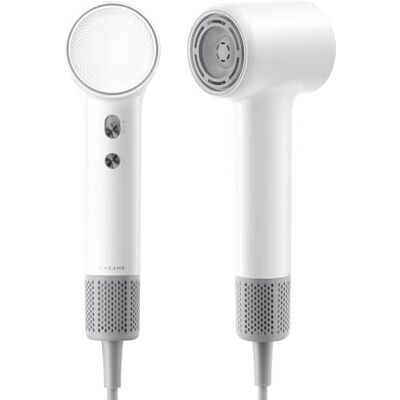 DREAME Mini Asciugacapelli ad Alta Velocità, Leggero da 270 g, Asciugatura Rapida, Motore da 100.000 giri/min, Controllo della Temperatura NTC, Protezione agli Ioni Negativi, 5 Modalità, Bianco DREAME Mini Asciugacapelli ad Alta Velocità, Leggero da 270 g, Asciugatura Rapida, Motore da 100.000 giri/min, Controllo della Temperatura NTC, Protezione agli Ioni Negativi, 5 Modalità, Bianco