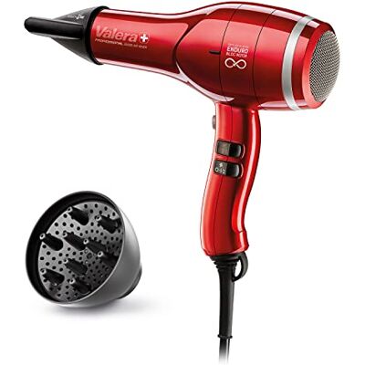 Valera Swiss Air4ever eQ Asciugacapelli Professionale Ioni – Resistente, Potente, Motore Digitale, Sistema Sanify per Purificazione Aria, Ottimizzazione Intelligente Flusso, 2400 Watt, Rosso Valera Swiss Air4ever eQ Asciugacapelli Professionale Ioni – Resistente, Potente, Motore Digitale, Sistema Sanify per Purificazione Aria, Ottimizzazione Intelligente Flusso, 2400 Watt, Rosso