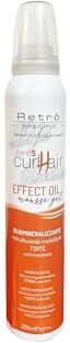 generico Effect Oil Gel Mousse Oliomineralizzante Ristrutturante Per Capelli Modellante Forte Retrò 200ml