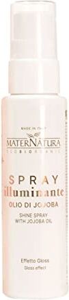 Maternatura , Spray Illuminante Capelli all'Olio di Jojoba, Azione Anticrespo e Gloss, Certificato Bio, Made in Italy 100 ml