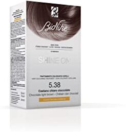 BioNike Shine On Trattamento Colorante Capelli, Kit Tinta per Cute Sensibile Senza Ammoniaca, Nutriente e Protettivo, Dona un Colore Naturale e Brillante, Copre i Capelli Bianchi