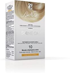 BioNike Shine On Trattamento Colorante Capelli, Kit Tinta per Cute Sensibile Senza Ammoniaca, Azione Nutriente e Protettiva, Dona un Colore Naturale e Brillante, Copre i Capelli Bianchi