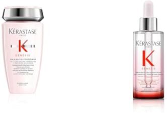 KERASTASE Kérastase Genesis, Siero Fortificante Anti-Caduta, Trattamento Senza Risciacquo & Genesis, Shampoo Anti-Caduta & Nutriente, Per Capelli Fragili, Secchi & Spessi, Bain Nutri-Fortifiant, 250 ml