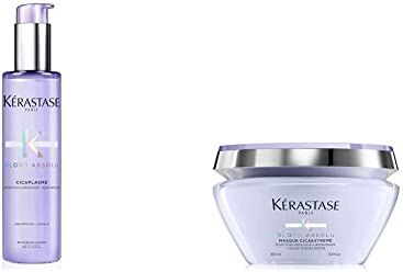 KERASTASE Kérastase   Blond Absolu, Siero Fortificante, Trattamento Termo-Protettivo Senza Risciacquo, 150 ml & Blond Absolu, Maschera Ricostruttiva, Anti-Rottura, 200 ml