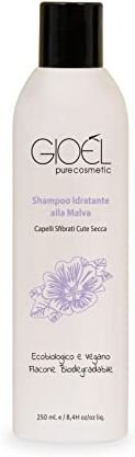 Pure Shampoo Idratante alla Malva per Capelli Sfibrati Cute Secca Eco-biologico, Vegano, 250ml