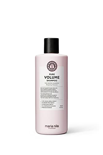 Maria Nila Pure Volume, Shampoo 350 ml, la vitamina B5 conferisce volume ai capelli sottili e fini, prodotto 100% vegano e senza solfati/parabeni