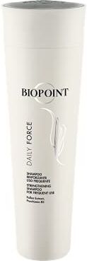 BIOPOINT Daily Force Shampoo Delicato Lavaggi Frequenti, Azione Rinforzante e Detergente sui Capelli, Dona Lucentezza, Forza e Morbidezza, 200 ml