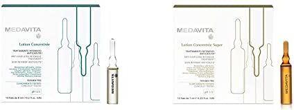 Medavita , Lotion Concentrée, Trattamento Intensivo Anticaduta, pH 3.5, 13 flx6 ml & Lotion Concentrée, Trattamento Intensivo Anticaduta Super, pH 3.5, 12 fl x 7ml