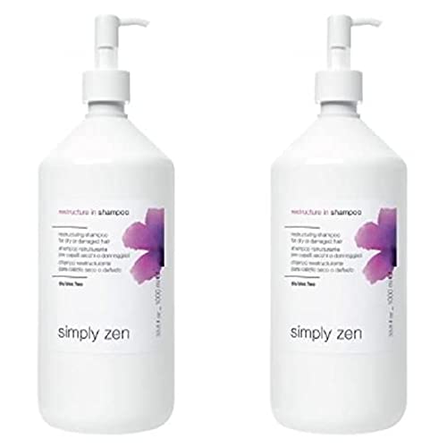 Simply restructure in shampoo DUO PACK 2 x 1000 ml shampoo ristrutturante per capelli secchi o danneggiati 2000ml PROMOZIONE SPEDIZIONE GRATUITA