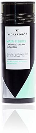 VIDALFORCE , Fibre Capelli Castano Chiaro 30 gr I Contro la caduta dei capelli e la calvizie I Fibre Capillari I Polvere Volumizzante Capelli I Polvere per capelli Uomo & Donna