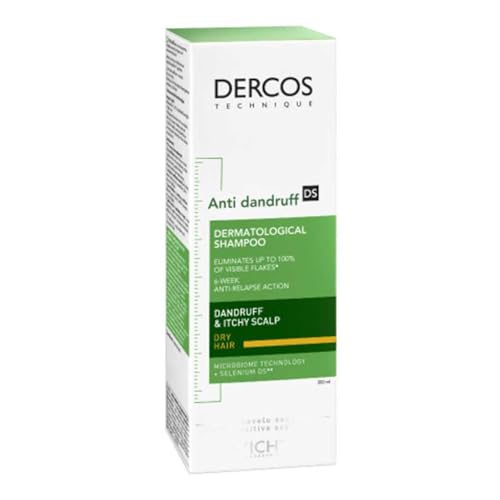 Vichy DERCOS Shampoo anti-forfora secco per cuoio capelluto, 200 ml