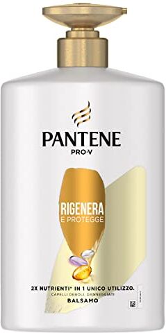 Pantene Pro-V Balsamo Capelli Protezione Cheratina, Rigenera e Protegge, per Capelli Deboli o Danneggiati, Dona Resistenza Contro i Danni Dello Styling, 900ml