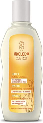 Weleda Shampoo Ristrutturante Avena, deterge e rinforza i capelli riducendo rottura e doppie punte, con tensioattivi ecologici di massima biodegradabilità (1X190 ml)