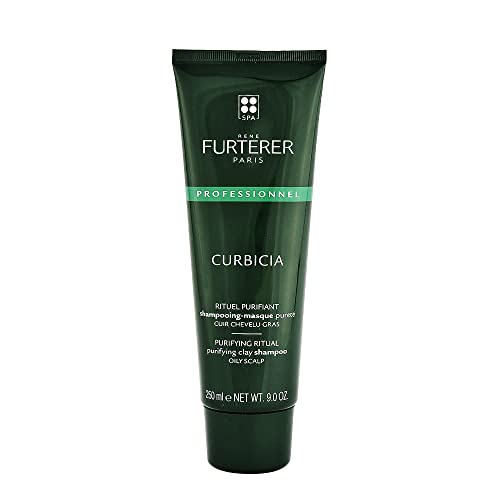 René Furterer Curbicia Purifying Clay Shampoo 250 ml Maschera Purificante Cute Grassa, Cedro