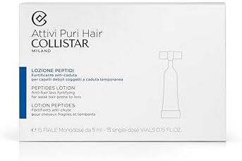 Collistar Attivi Puri Hair Fiale Fortificanti Anti-Caduta, per Capelli Fragili, Soggetti a Caduta Temporanea, 15x5 ml