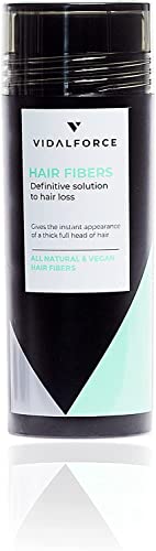 VIDALFORCE , Fibre Capelli Biondo Scuro 30 gr I Contro la caduta dei capelli e la calvizie I Fibre Capillari I Polvere Volumizzante Capelli I Polvere per capelli Uomo & Donna