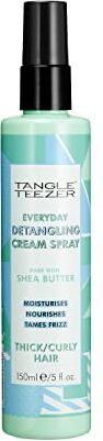 Tangle Teezer Crema spray districante per capelli spessi e ricci, Vegan e certificato PETA, Infuso di burro di karité per capelli senza crespo, lisci e profumati, Districante facile e veloce