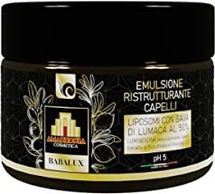 Amazzonia Maschera Capelli Ristrutturante alla Bava di Lumaca 50%, Ristrutturante Capelli Professionale, Nutre, Idrata e Protegge, per Capelli Sfibrati e Danneggiati, Prodotto Biologico 200 Ml