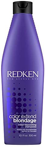 Redken Color Extend Blondage Shampoo Professionale con pigmenti viola per capelli biondi, deterge delicatamente, neutralizza i riflessi caldi e rinforza i capelli biondi 300 ml