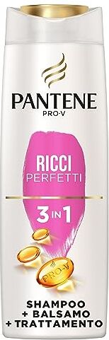 Pantene Pro-V Ricci Perfetti 3 in 1, Shampoo + Balsamo + Trattamento, per Ricci Luminosi e Corposi, 225 ml