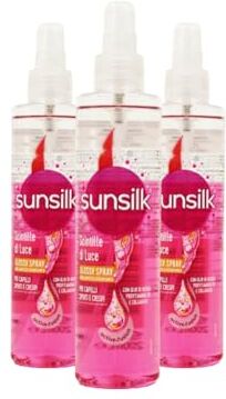 Generic Sunsilk Glossy Spray Scintille Di Luce Per capelli idratati, luminosi e setosi, senza effetto crespo 200ml (3 flaconi)