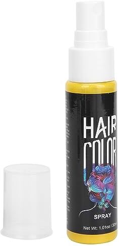 Generic Spray Colorante Per Capelli Fai-da-te, Spray Colorato Temporaneo Per Capelli, Non Grasso e Non Viscoso, Tintura Rapida, Ingredienti Sicuri, Facile da Applicare, Più Colori (D'oro)