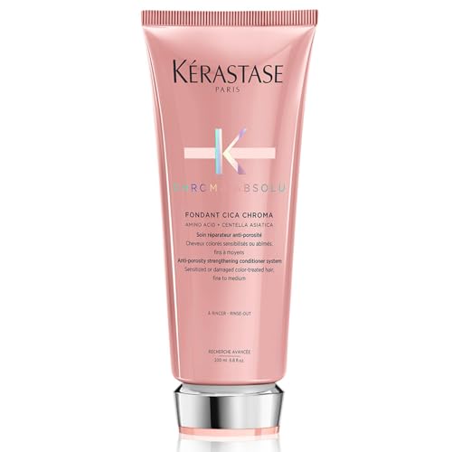 KERASTASE Kérastase, Chroma Absolu, Balsamo per Capelli Colorati Sensibilizzati o Danneggiati da Fini a Medi, Fondant Cica Chroma, 200 ml