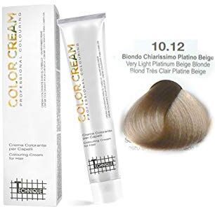 Generico TINTA COLOR CREAM 100ML TECHNIQUE 10.12 BIONDO CHIARISSIMO PLATINO BEIGE