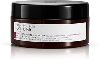 Collistar Attvi Puri Hair Maschera Phyto-Cheratina, Ristrutturante intensiva, per Capelli Danneggiati e Sfibrati, 200 ml