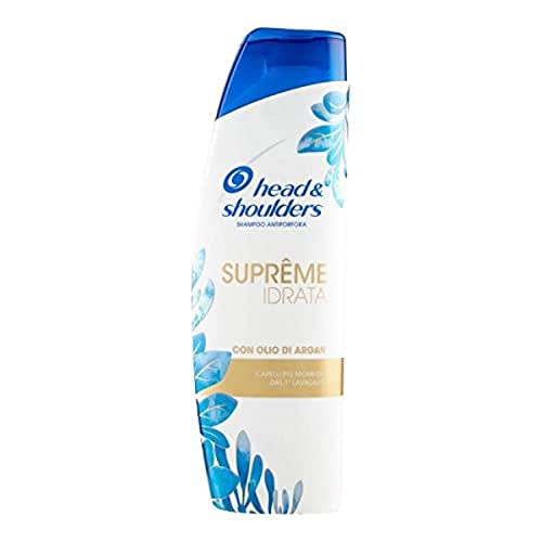Head Shampoo Antiforfora Supreme Idrata, con Olio di Argan, con Ingredienti Sublimatori, 225ml