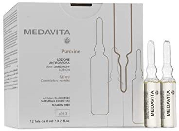 Medavita Puroxine Lozione antiforfora, 12 fiale da 6 ml