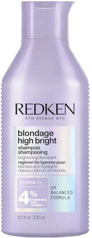 Redken Shampoo, Con Vitamina C per Capelli Biondi, Per un Biondo Luminoso e Brillante, Deterge e Illumina la Chioma, High Bright, 300 ml