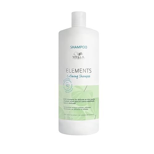 Wella Elements Shampoo privo di solfati e siliconi, Ottimo con balsamo capelli, Shampoo professionale capelli con vitamina E 1l