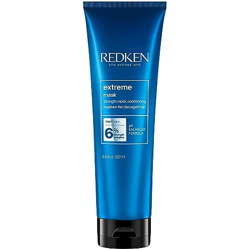 Redken Maschera professionale Extreme, Trattamento fortificante e riparatore per capelli danneggiati, 250 ml