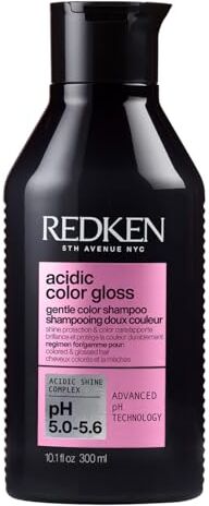 Redken , Shampoo Per Capelli Colorati, Tinti e Spenti, Protegge il Colore, Dona Luminosità, Formula con PH Acido, Acidic Color Gloss, 300 ml