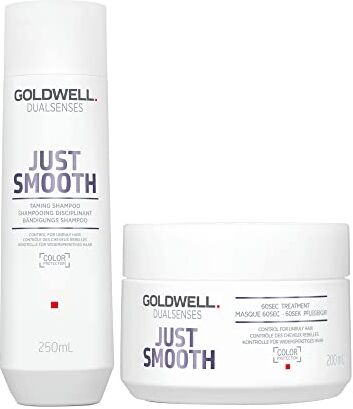 Goldwell Dualsenses Just Smooth Taming Shampoo 250ml e Maschera 200ml Duo anticrespo