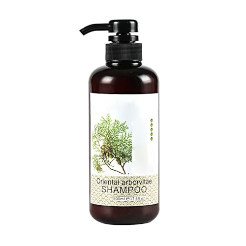 Generic Platycladus Shampoo, ingredienti naturali, anti-prurito, anti-forfora, shampoo anti-perdita di capelli, grande capacità, 500 ml CnJ246 (Brown, taglia unica)