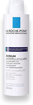 La Roche-Posay Kerium Shampoo Gel Antiforfora, Bianco, 200 Millilitri