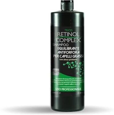 Generic 3 PEZZI SHAMPOO EQUILIBRANTE ANTIFORFORA PER CAPELLI GRASSI USO PROFESSIONALE 800ml RETINOL COMPLEX TRICO