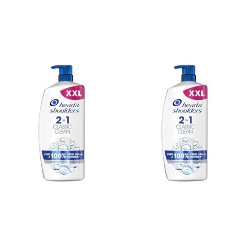 Head & Shoulders Antiforfora Shampoo e Balsamo 2in1 Classic Clean, Fino A 100% Protezione Dalla Forfora Per Cute E Capelli Grassi, Clinicamente Provato, Dermatologicamente Testato, 900ml