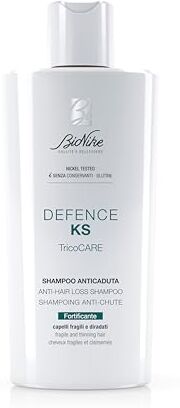 Bionike Defence KS Tricocare Shampoo Anticaduta per Capelli Fragili e Diradati, Azione Nutriente e Idratante, Deterge Delicatamente e Contrasta lo Stress, 200 ml