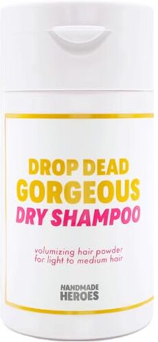 Handmade Heroes All Natural vegan Dry shampoo – for Light Hair   volumizzante e opacizzante Drop Dead Gorgeous Dry shampoo