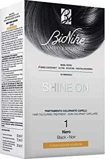 Bionike Shine On Trattamento Colorante Capelli, Kit Tinta per Cute Sensibile Senza Ammoniaca, Azione Nutriente e Protettiva, Dona un Colore Naturale e Brillante, Copre i Capelli Bianchi