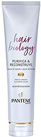 Pantene Pro-V Hair Biology Purifica & Ricostruye Balsamo 160 ml, per radici grasse e punte secche