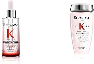 KERASTASE Kérastase Genesis, Siero Fortificante Anti-Caduta, Trattamento Senza Risciacquo & Genesis, Shampoo Anti-Caduta & Nutriente, Per Capelli Fragili, Secchi & Spessi, Bain Nutri-Fortifiant, 250 ml