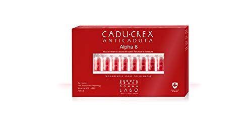 LABO CADU-CREX Alpha8 Trattamento Anticaduta Capelli CADUTA GRAVE Donna Hairloss 20 Fiale