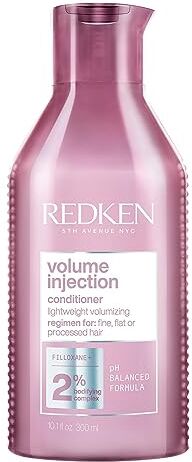 Redken Balsamo professionale Volume Injection, Volumizzante per capelli lisci e piatti, 300 ml