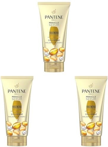 Pantene Pro-V Balsamo Capelli Danneggiati, 3 Minute Miracle, Rigenera e Protegge, 150ml (Confezione da 3)